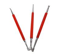 Qudinip 3Pcs Dotting Pen Set for Durable Modeling and Carving Tools, Stainless Steel Pottery Sculpting Kits for Artists
