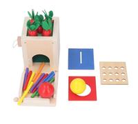 Qudinip 4 in 1 Wooden Montessori Toys Educational Playset for Kids Includes