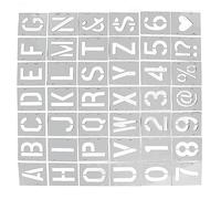 Qudinip 42pcs Spray Paint Stencils for DIY Alphabet Craft Projects At Home - Durable PET Material for Unique Design
