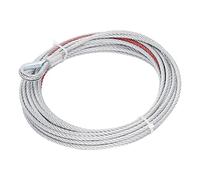 Qudinip 4500LBS Winch Cable, Stainless Steel Wire Rope 5.5mm Diameter 10m Length with Smooth Surface for Towing Winches Trailers Pulleys