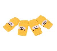 Qudinip 4pcs Dog Elbow Protector, Soft Wear Resistant Pet Joint Sleeve with Cute Cartoon Bear Pattern, for Puppy Joint Protection Comfort (XL)