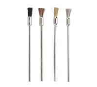 Qudinip 4pcs Scratch Brush Pen Set Multifunctional Durable Tool for Rust Removal and Jewelry Cleaning Made of Nylon Fiberglass Steel