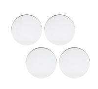 Qudinip 4PCS Wheel Center Cap, 70mm Outer Diameter 60mm Inner Diameter Universal ABS Metal Hubcap, with Bright Fashionable Design Easy Installation, for Car SUV Sedan Sports Vehicle (Electroplated)