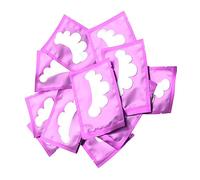 Qudinip 50 Pcs Lash Extensions Patches for Grafted Eyelashes Isolation Pads with Petal Shape Design for Lash Artists Non Woven Fabric (Purple)