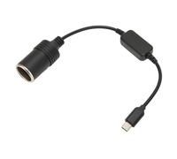 Qudinip 5V USB C to 12V Car Cigarette Lighter Converter for On-the-Go Charging of Car Devices Efficient and Durable 11.8in