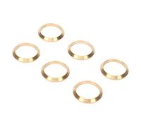 Qudinip 6Pcs Clock Decorative Rings, Copper DIY Rings for in 14 Nixie Tube Clock, with Premium Copper Material, Outer Diameter 23mm Inner Diameter 18.5mm