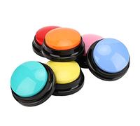 Qudinip 6pcs Dog Record Buttons, Talking Buttons for Pets with Clear Recording, Customizable Sound for Dog Communication, Kids Learning, Party Games