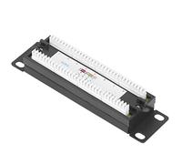 Qudinip 8 Ports Network Patch Panel for Cat6 UTP Cables Compact Size for Home Office ABS Material