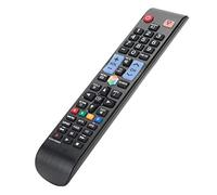 Qudinip AA59-00580A Television Remote Control Replacement for TVs with Fine Workmanship and Dedicated Menu Navigation Key ABS Black 1PCS