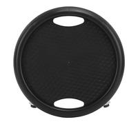 Qudinip Abdominal Exercise Wheel Board, 360 Degrees 4 Rollers Slide Plate for Core Strength, with Silent Bearings and Non Slip Design, for Home Workouts (Black)