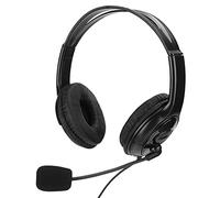 Qudinip ABS Lightweight Gaming Headset with High Sound Quality for, Comfortable Design for Long Play Sessions, Black/Blue Options (Black with white box packaging)