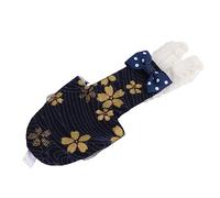 Qudinip Adjustable Bird Diaper with Inner Pocket for Budgies Cockatiels Comfortable Fit 1 Unit (L Tibetan Golden Flower)