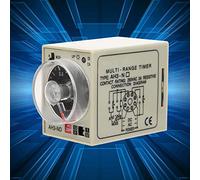 Qudinip AH3-ND On-Delay Time Relay Adjustable Multi-Time for Automatic Doors and Garages, 250VAC 5A Contact, 1min to 10h