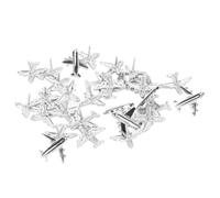 Qudinip Airplane Push Pins Cute Decorative Thumbtacks Unique Design for Cork Boards and Maps Silver Zinc Alloy 30pcs