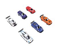 Qudinip Alloy Racing Car Model 6 Pcs Realistic Simulation Collectible Toys for Children, Engaging Playtime Gifts (Type 1)