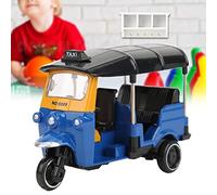 Qudinip Alloy Tricycle Car Model Highly Simulation Toy with Sliding Function for Children, Red or Blue, 8 X 4 X 5.5cm, Great for Collectors (Blue)