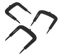 Qudinip Aluminium Alloy Golf Putt Alignment Goal Gate 3-Piece Set for Putting Practice in Courtyard Balcony Office