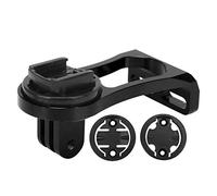 Qudinip Aluminum Alloy Bike Computer Bracket, Durable Handlebar Extender Mount for and Bryton, Cycling Accessory, Lightweight and Rust-Resistant (Black)