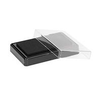 Qudinip Baby Footprint Ink Pad, Non Safe Reusable Easy Cleaning Handprint Footprint Kit for Babies, with Paper for Newborn Gift (Black Ink)