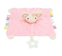 Qudinip Baby Security Blanket Cute Pink Mouse for Infant Early Education Soft Plush Teether 1 Unit