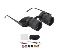 Qudinip Binoculars Glasses, Professional Portable Fishing Binoculars, 10X Zoom Polarized Lens Handsfree Adjustable HD Optical Telescope Glasses for Fishing Bird Watching