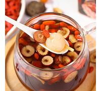 Qudinip Black Sugar Ginger Jujube Tea, Chinese Traditional Tea with Red Dates Wolfberry Longan for Dysmenorrhea Body Cold, 180g 10 Packs