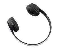 Qudinip Bluetooth Headset Deep Bass Ergonomic Wireless Sports Headphone for Travel Home Use ABS Foldable Design (White)