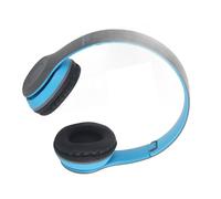 Qudinip Bluetooth Headset Heavy Bass Foldable Ergonomic Wireless Earphone for Students Home Office 1 X (Blue)