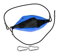 Qudinip Boxing Ball Training Tool for Endurance and, PU Leather Double End Bag for MMA and Boxing, Adjustable 1.8m/5.9ft (Black Blue)