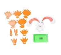 Qudinip Bunny Addition Balance Game for Early Math Education and Logic Thinking Skills, Plastic Toy for Kids Ages 2 and Up