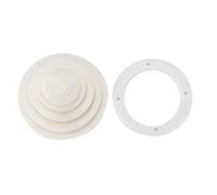 Qudinip Cable Bellows, Protective Rubber Plastic Dust Cover for High Precision Parts, with Stable Performance, for Cars Boats Yachts Ships Motorboats (A(White))