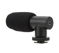 Qudinip Camera Microphone Universal Noise Canceling Mic for Video Recordings Interviews VLOGs Plastic Metal 1 Pack
