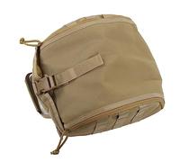 Qudinip Camping Helmet Bag Durable Scratch Resistant Storage Case for Adventure Enthusiasts Canvas, Adjustable Style (Khaki)
