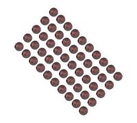 Qudinip Carp Fishing Rig Beads 50pcs Soft Silicone Beads for Deep Water Fishing 6mm Diameter Accessories (Brown)