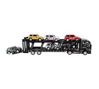 Qudinip Carrier Truck Toy Model with Alloy Construction, Detachable Cars for Kids' Play, Ideal for Learning & Collection, 7-Piece Set (Black)