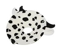 Qudinip Cat Elizabeth Cone Adjustable Cartoon Cow Pattern Soft Recovery Collar for Dogs and Cats After Surgery Holiday Parties (S Neck circumference 15-20cm Depth 10cm)