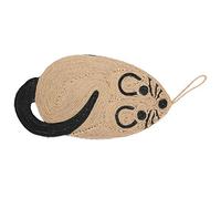 Qudinip Cat Scratch Mat for Fun Playing - Comfortable Mouse Shape Grinding Nails Toy for Cats - Natural Sisal Material, 42cm/16.5in, 1 Unit