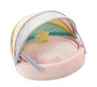 Qudinip Cat Soft Comfortable Cat Bed for Cats and Dogs PP Cotton Four Seasons Design (Dual Use Pet House)