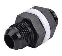 Qudinip Cell Bulkhead Fitting 6AN Aluminum Straight Adapter for Fuel Systems Auto Components, Durable Design, Lightweight 6061-T6, 1 Unit