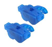 Qudinip Chain Cleaning Tool 2Pcs Efficient Cleaner Brush Scrubber for Easy Maintenance Blue ABS 5.1x2.8x1.8in