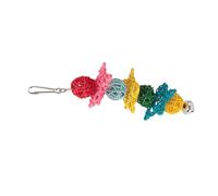Qudinip Chew Toys Safe Interactive Rattan Bite Toys with Bell for Small