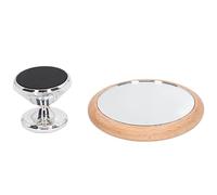 Qudinip Coffee Rate Observation Mirror 360 Degree Rotatable Premium Visual Extraction Tool for Home Baristas Beech Stainless Steel 1 Unit (Silver)