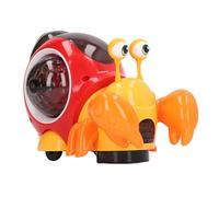 Qudinip Crawling Snail Baby Toy Fun Interactive Educational with Lively Music for Infants 1 X Electric Snail Toy (Red)