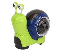 Qudinip Crawling Snail Baby Toy, Universal Shaking Head with Music and 3D Light Projection for Tummy Time and Parent Child Interaction (Green)