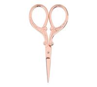 Qudinip Cross Stitch Scissors, Durable Antique Sewing Shears for Embroidery and Art Projects, 5" Stainless Steel with Comfortable Grip (Rose Gold)