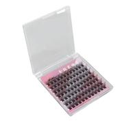 Qudinip D Curl False Eyelashes 14mm, Thick Soft DIY Extensions for Daily Makeup, 84 Clusters for Dating & Parties
