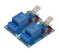Qudinip DC 5V Humidity Sensor Relay Switch Module Durable Control for Power Distribution 2 Pcs