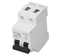 Qudinip DC Circuit Breaker 2P Overload Protection Magnetic System for Solar Power Systems 1000V PV Circuit Breaker (6A)