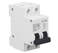 Qudinip DC Circuit Breaker 2P Overload Protection Magnetic System for Solar Power Systems 1000V PV Circuit Breaker (25A)