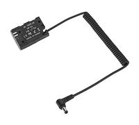 Qudinip DC to LP-E6N Full Decoder Dummy Battery, Extend Time for 7D 7D2 90D 80D 70D SLR Camera, Black, 1 PCS